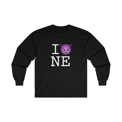 "I'm an Angry Devil about Nebraska" Long Sleeve Shirt