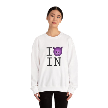 "I'm an Angry Devil about Indiana" Sweatshirt