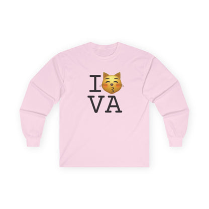 "I'm a Kissing Cat toward Virginia" Long Sleeve Shirt
