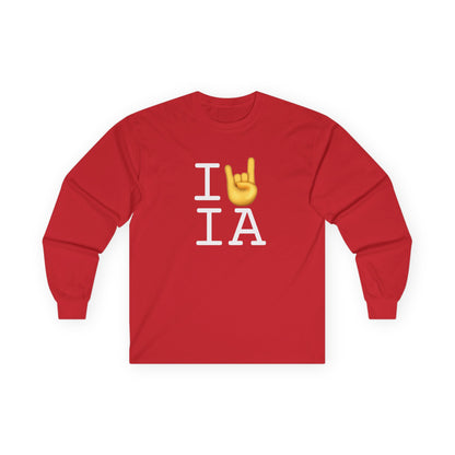 "I Rock On with Iowa" Long Sleeve Shirt