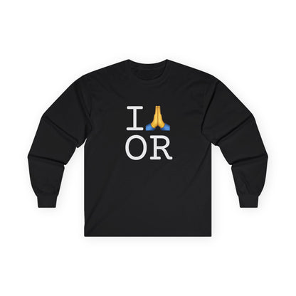 "I Pray for Oregon" Long Sleeve Shirt
