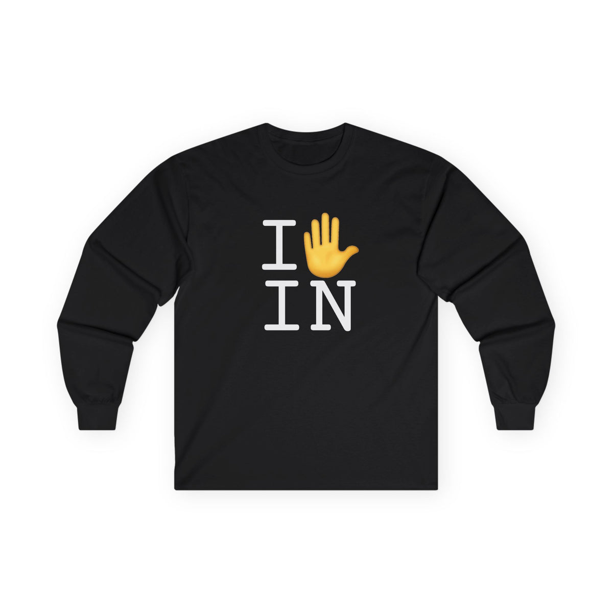 "I Stop (Raised Hand) Indiana" Long Sleeve Shirt