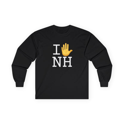 "I Stop (Raised Hand) New Hampshire" Long Sleeve Shirt