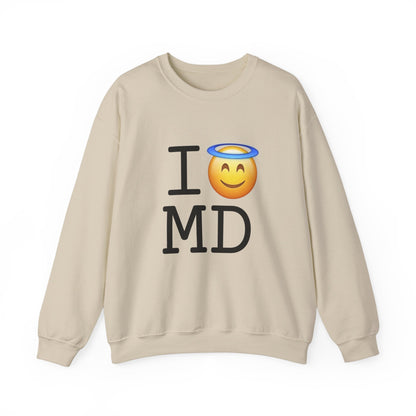 "I'm an Angel in Maryland" Sweatshirt