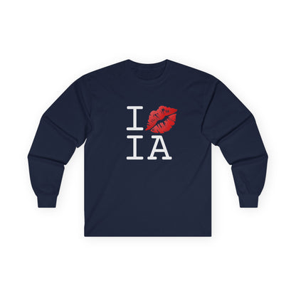 "I Kiss Mark Iowa" Long Sleeve Shirt
