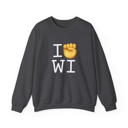 "I Raise my Fist with Wisconsin" Sweatshirt