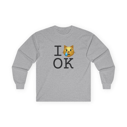 "I'm a Crying Cat about Oklahoma" Long Sleeve Shirt