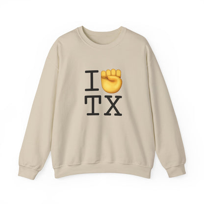 "I Raise my Fist with Texas" Sweatshirt