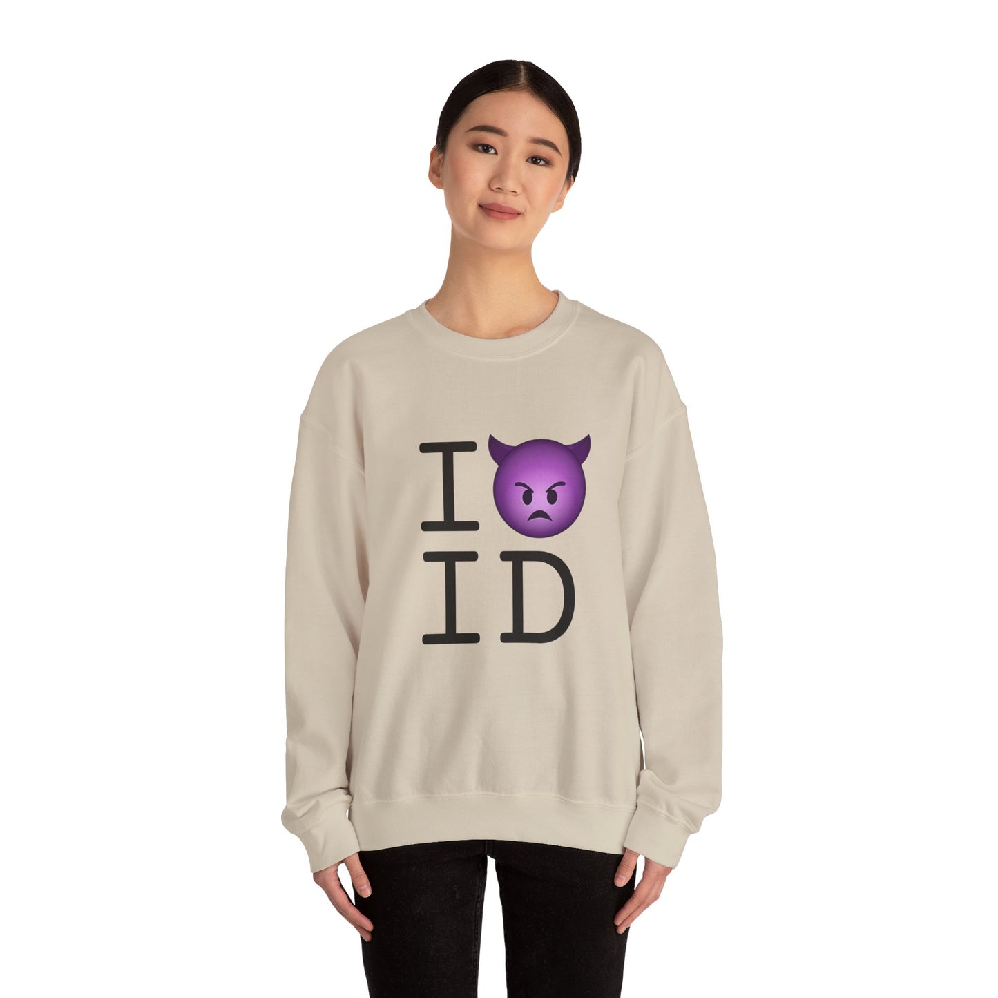 "I'm an Angry Devil about Idaho" Sweatshirt