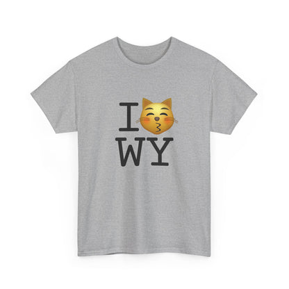 "I'm a Kissing Cat toward Wyoming" Tee