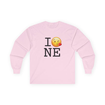 "I Blow a Kiss at Nebraska" Long Sleeve Shirt