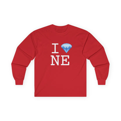 "I Diamond Nebraska" Long Sleeve Shirt