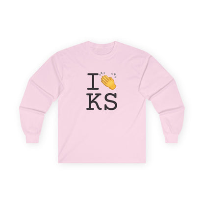 "I Applaud Kansas" Long Sleeve Shirt