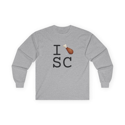"I Chicken Drumstick South Carolina" Long Sleeve Shirt
