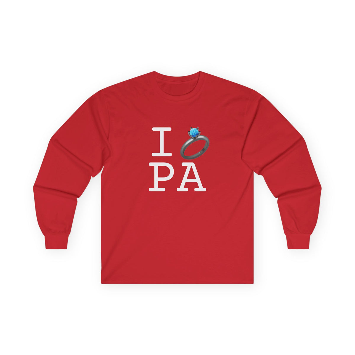 "I'm Married to (Diamond Ring) Pennsylvania" Long Sleeve Shirt