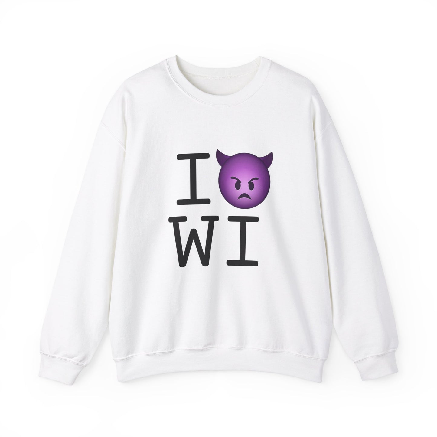 "I'm an Angry Devil about Wisconsin" Sweatshirt