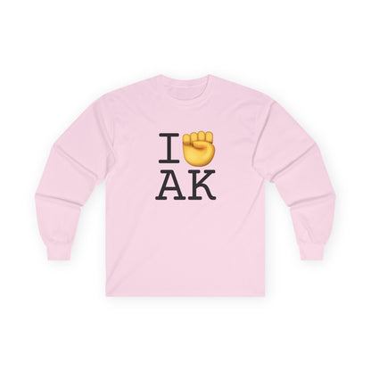 "I Raise my Fist with Alaska" Long Sleeve Shirt