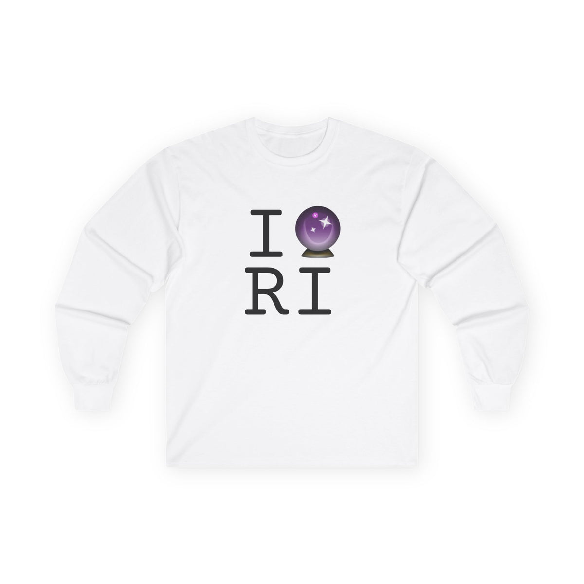 "I Predict the Future (Crystal Ball) of Rhode Island" Long Sleeve Shirt