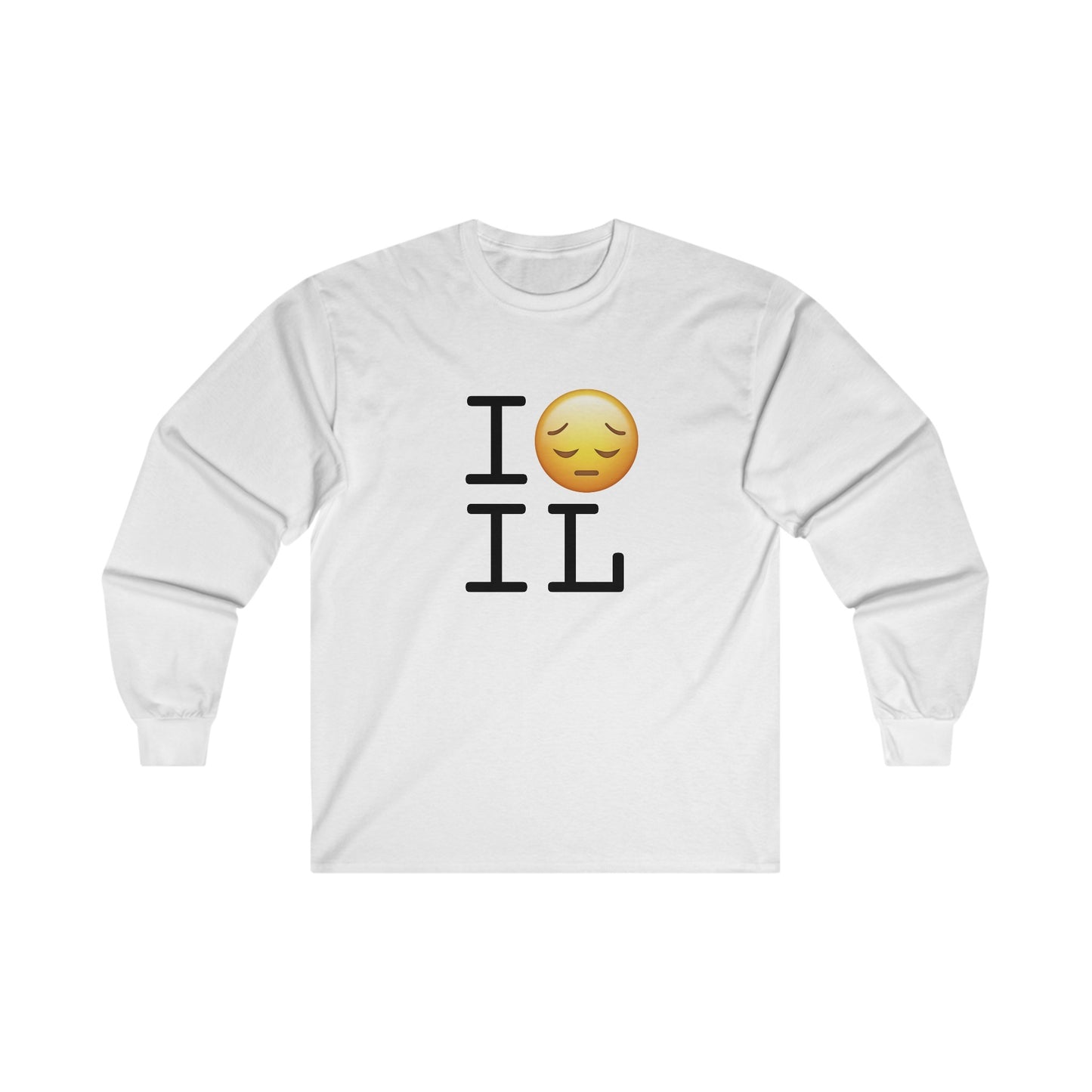 "I'm Depressed about Illinois" Long Sleeve Shirt