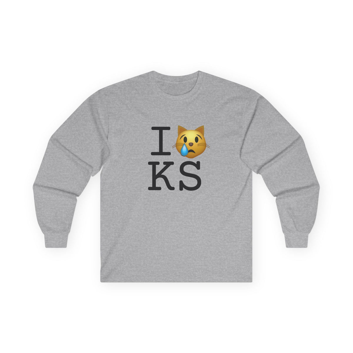 "I'm a Crying Cat about Kansas" Long Sleeve Shirt