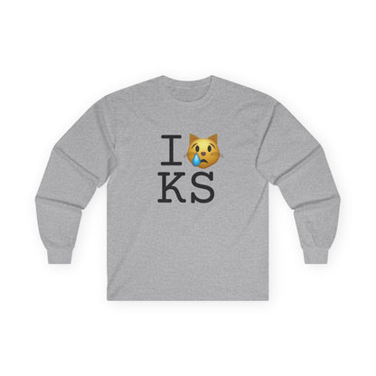 "I'm a Crying Cat about Kansas" Long Sleeve Shirt