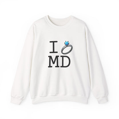 "I'm Married to (Diamond Ring) Maryland" Sweatshirt