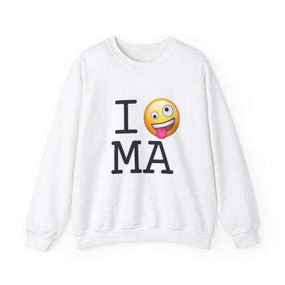 "I'm Crazy about Massachusetts" Sweatshirt