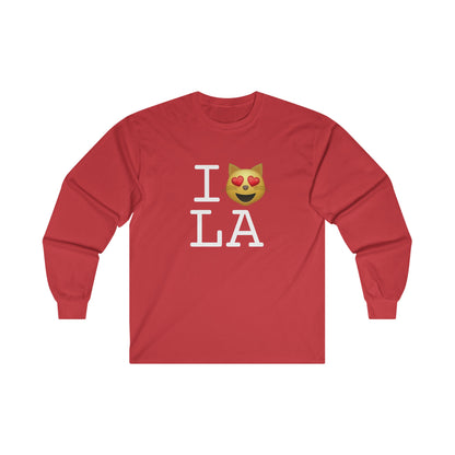 "I'm a Cat that Loves Louisiana" Long Sleeve Shirt