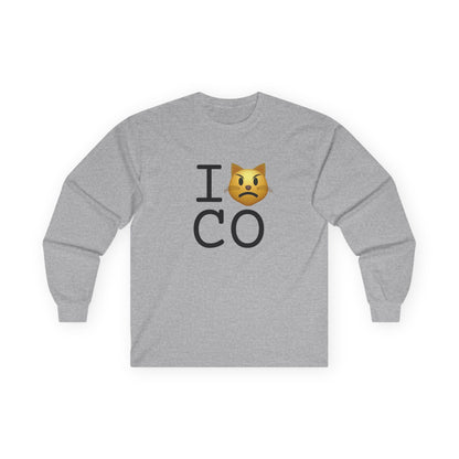"I'm a Pouting Cat about Colorado" Long Sleeve Shirt