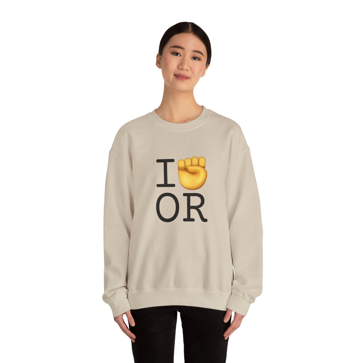 "I Raise my Fist with Oregon" Sweatshirt