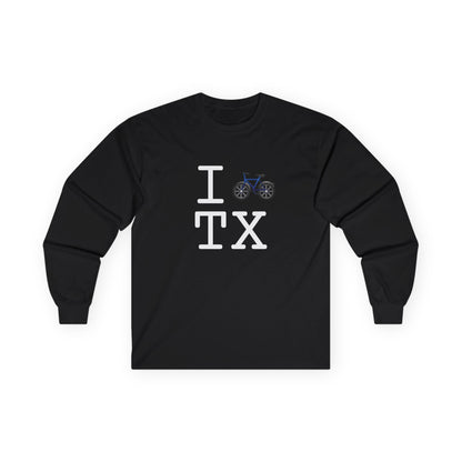 "I Bicycle Texas" Long Sleeve Shirt