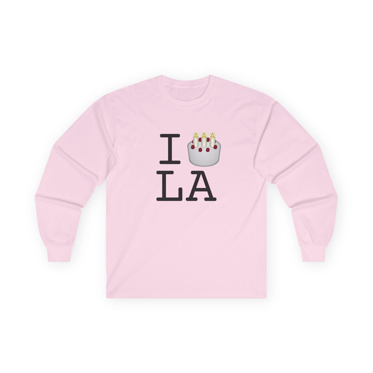 "I Birthday Cake Louisiana" Long Sleeve Shirt