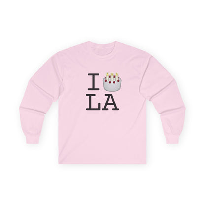 "I Birthday Cake Louisiana" Long Sleeve Shirt