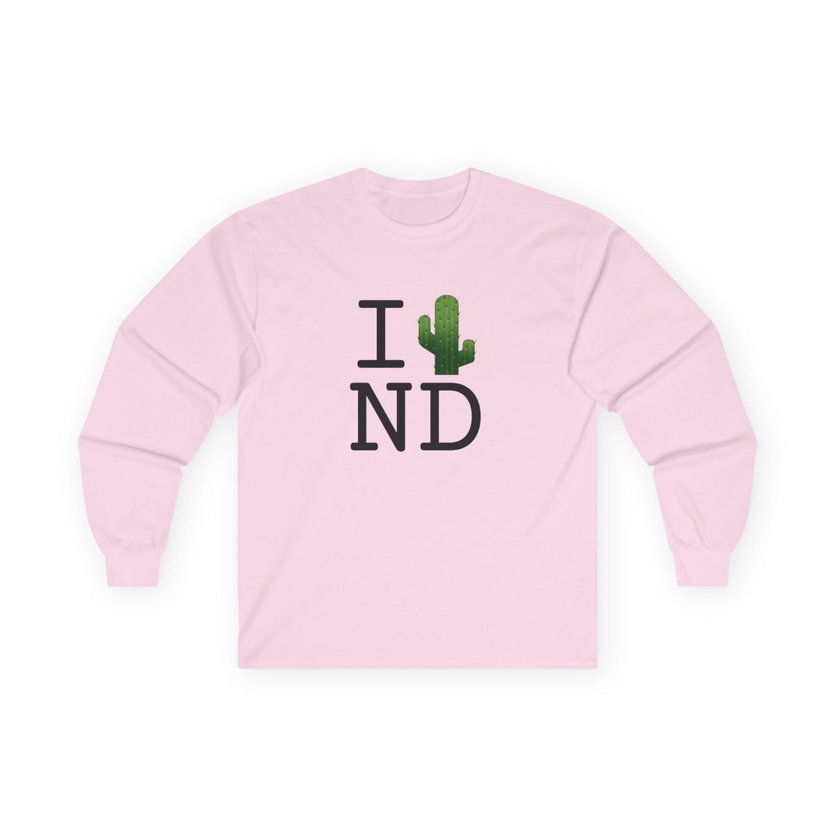 "I Cactus North Dakota" Long Sleeve Shirt
