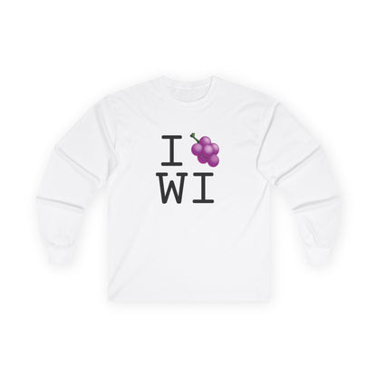 "I Grape Wisconsin" Long Sleeve Shirt