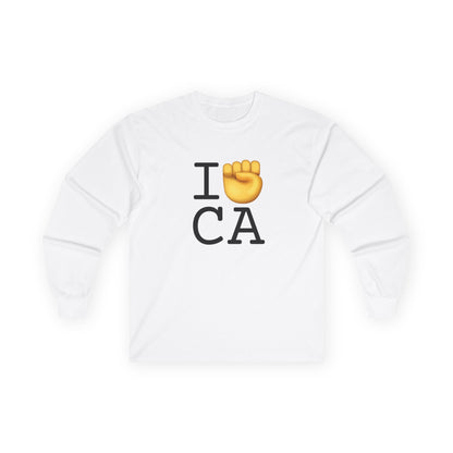 "I Raise my Fist with California" Long Sleeve Shirt