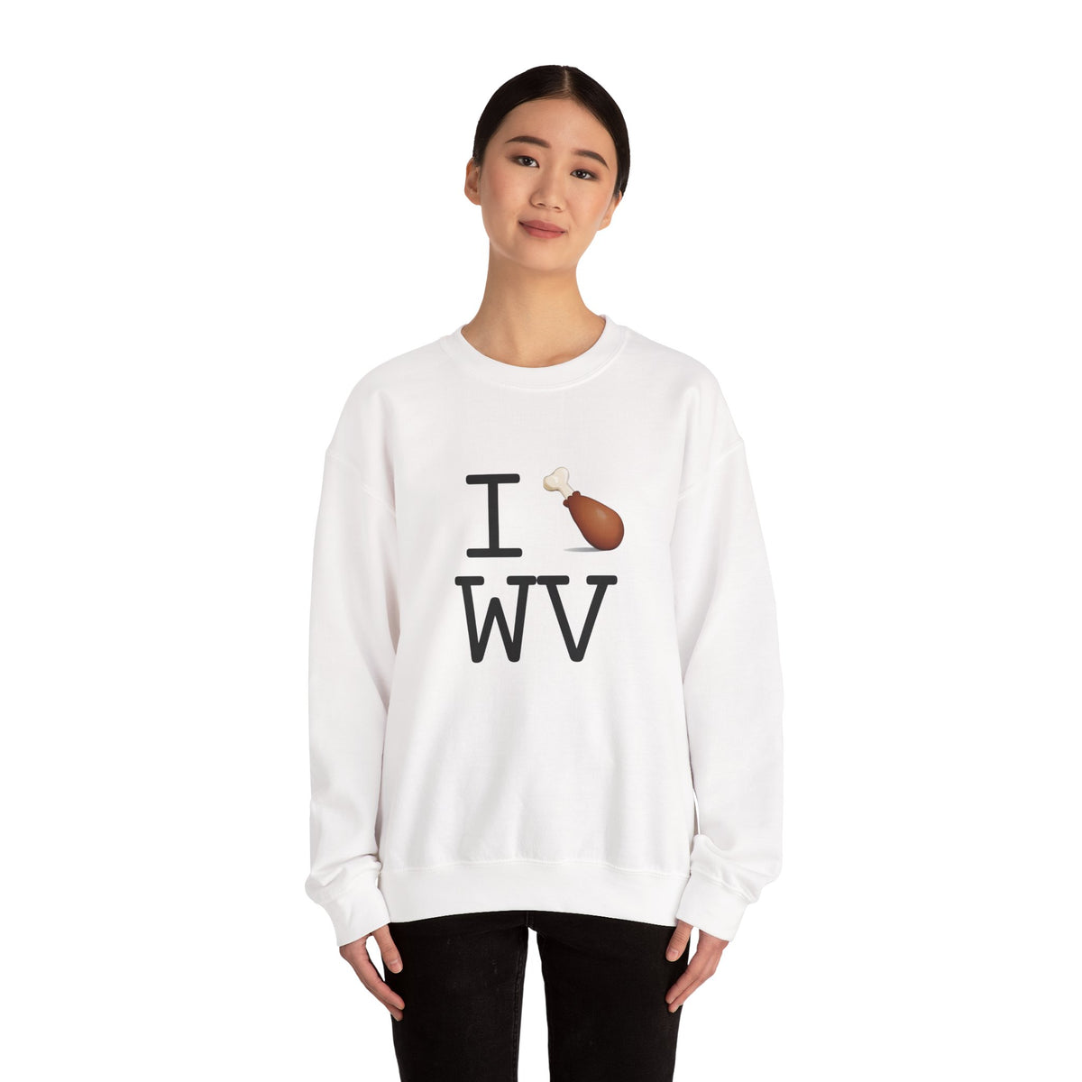 "I Chicken Drumstick West Virginia" Sweatshirt