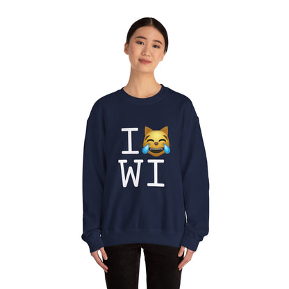 "I'm Laughing like a Cat at Wisconsin" Sweatshirt