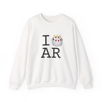 "I Birthday Cake Arkansas" Sweatshirt