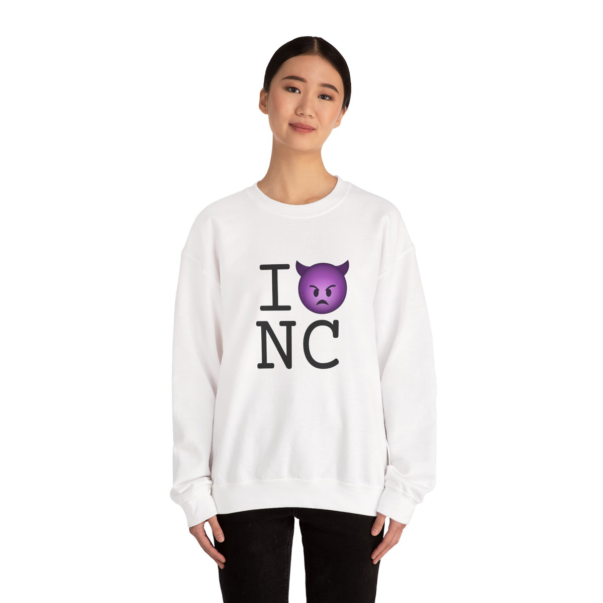 "I'm an Angry Devil about North Carolina" Sweatshirt