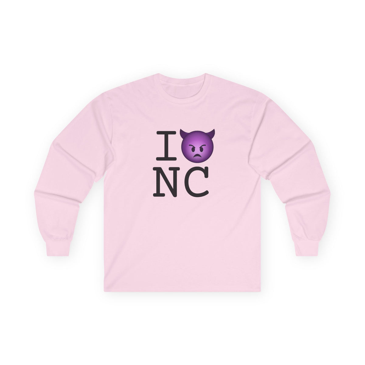 "I'm an Angry Devil about North Carolina" Long Sleeve Shirt