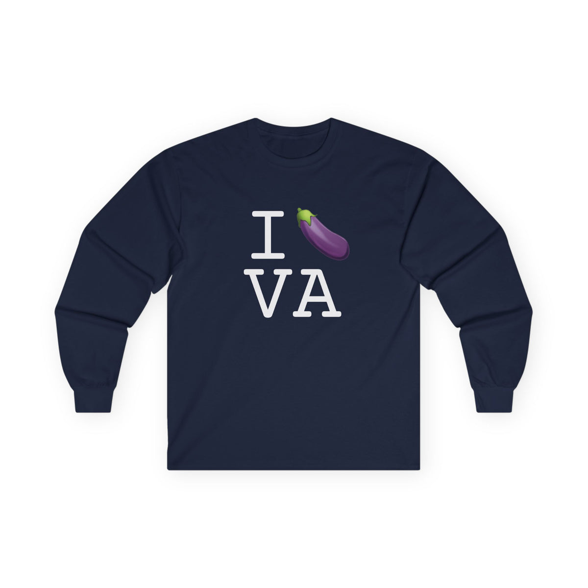 "I Eggplant Virginia" Long Sleeve Shirt