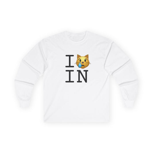 "I'm a Crying Cat about Indiana" Long Sleeve Shirt