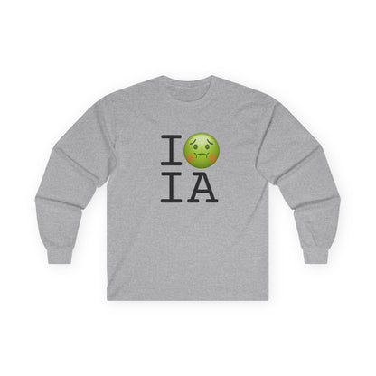 "I'm Nauseous about Iowa" Long Sleeve Shirt
