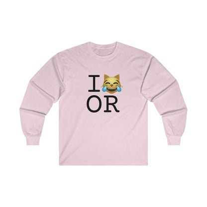 "I'm Laughing like a Cat at Oregon" Long Sleeve Shirt