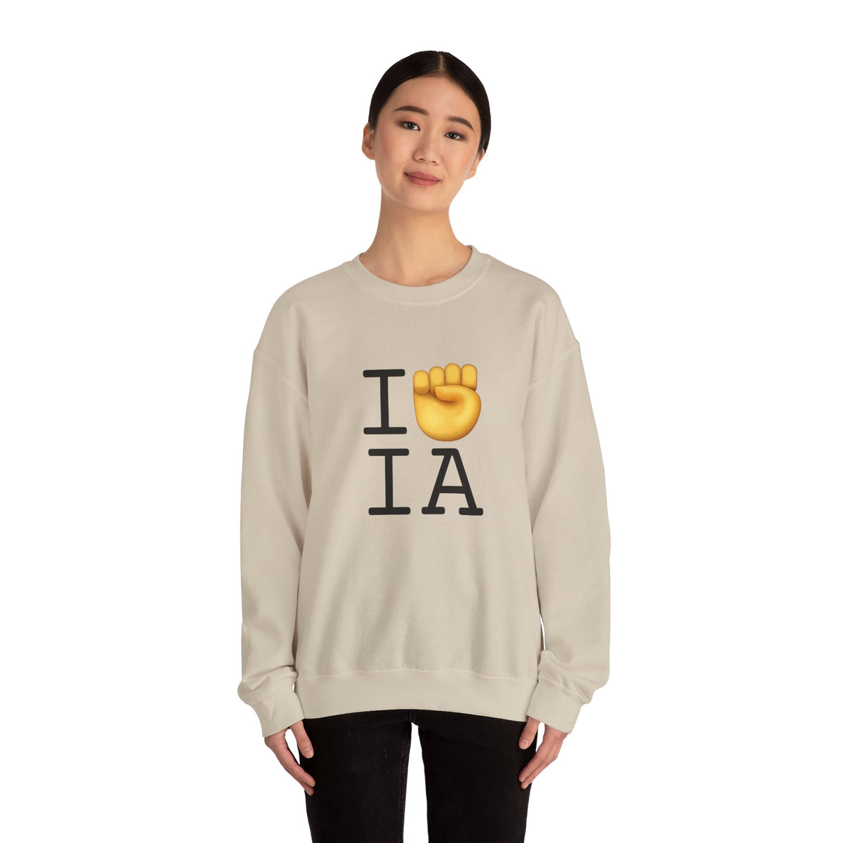 "I Raise my Fist with Iowa" Sweatshirt