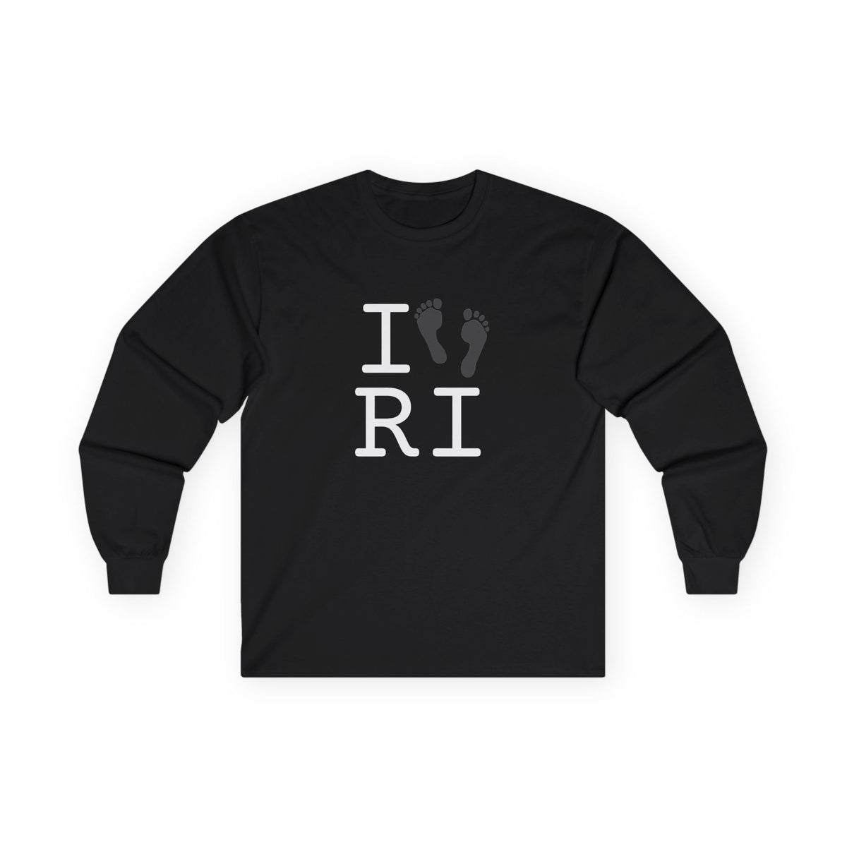 "I leave Footsteps in Rhode Island" Long Sleeve Shirt