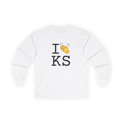 "I Applaud Kansas" Long Sleeve Shirt