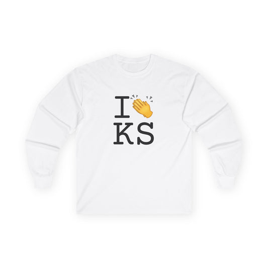 "I Applaud Kansas" Long Sleeve Shirt