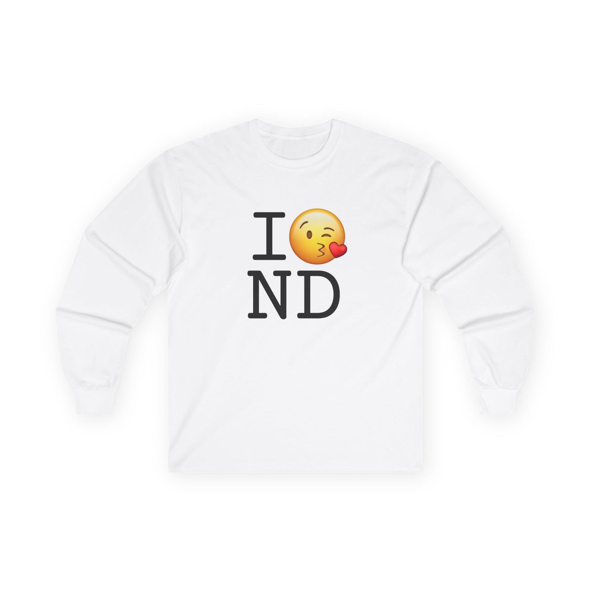 "I Blow a Kiss at North Dakota" Long Sleeve Shirt